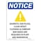 Signmission OSHA Notice Sign, HairnetsEar Plugs With Symbol, 18in X 12in Rigid Plastic, 12" W, 18" H, Portrait OS-NS-P-1218-V-13200 - alternate 1